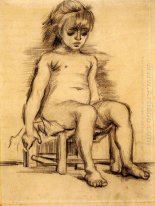 Seated Girl Seen From The Front