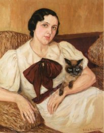 Woman With Cat