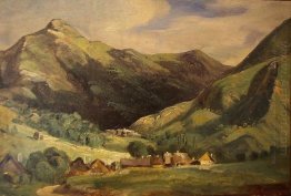 Landscape At Vigerie Valley Santoire Auvergne 1830