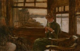 Study Of Cathlene Newton In A Thames Tavern