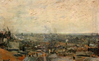 View Of Paris Dari Montmartre 1886