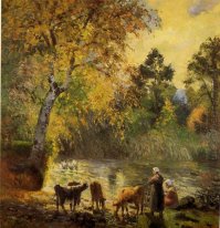 autumn montfoucault pond 1875