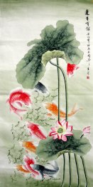 Fish&Lotus - Chinese Painting