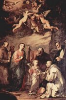 Holy Family with St. Bruno, the Carthusian monks, saints who lef