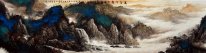 Montagnes, cascade - Peinture chinoise