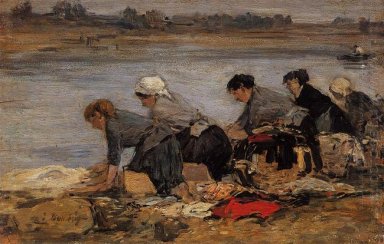 Laundresses On The Bank Of The Touques 2