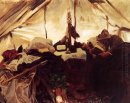 All'interno di una tenda nel Montagne Rocciose Canadesi 1916