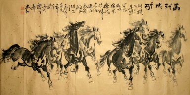 Horse-Antique Paper - Pittura cinese