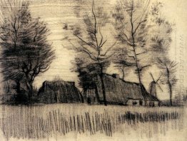 Landscape With Cottages And A Mill 1885