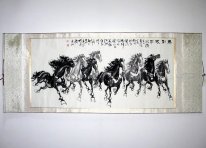Paarden - ingebouwd - Chinees schilderij
