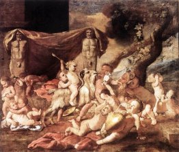 Bacchanal Of Putti 1626