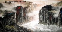 Mountains, river - Chinese Painting