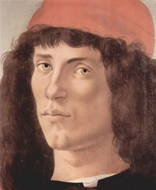 Retrato de un hombre joven con el casquillo rojo