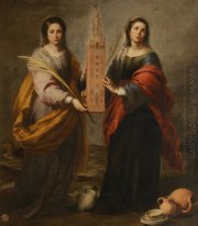 St Justina And St Rufina 1675