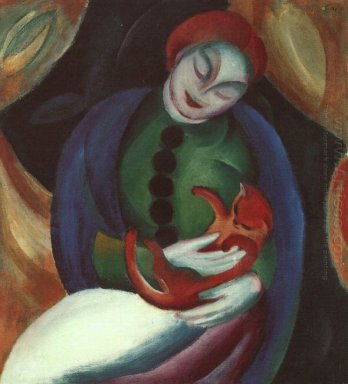 Ragazza Con Il Gatto Ii 1912