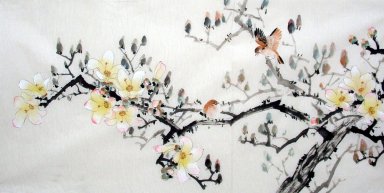 Vogels&Bloemen - Chinees schilderij