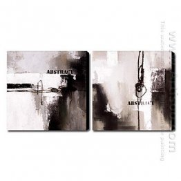 Hand-painted Oil Painting Abstract - Set of 2