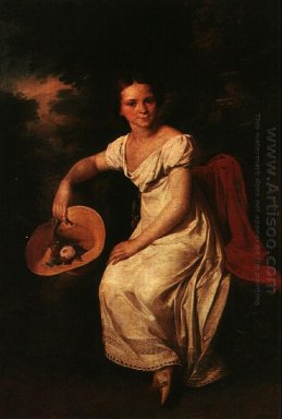 Portret van de danser T S Karpakova 1818