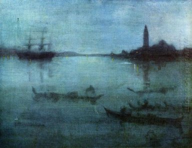 Nocturne in Blau und Silber Die Lagune von Venedig 1880