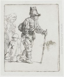 Peasant Family On The Tramp 1652