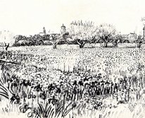 Lapangan Dengan Flowers 1888