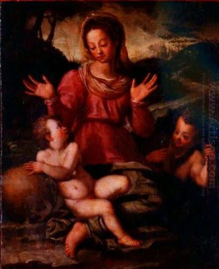 Madonna y el Niño con San Juan Bautista