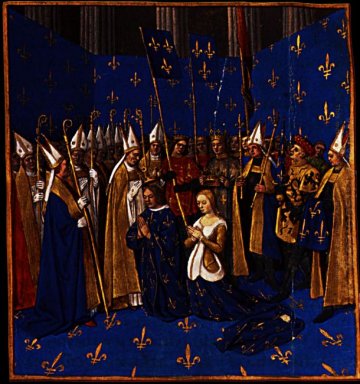 Penobatan Of Louis Viii Dan Blanche Of Castile Pada Reims 1460