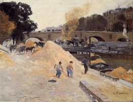 the banks of the seine in paris pont marie quai d anjou