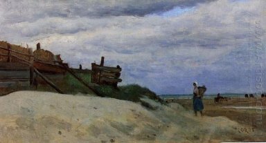 A praia em Dunkirk 1857