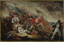 De dood van General Warren in de Slag bij Bunker Hill