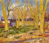 Avenue Of Plane Trees Dekat Arles Station 1888