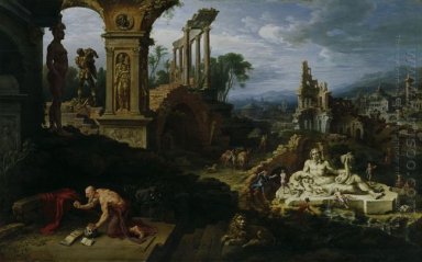 Landscape Dengan St. Jerome