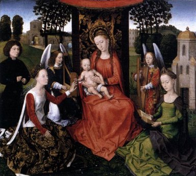 Mariage mystique de sainte Catherine 1480