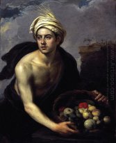 A Man Muda Dengan Keranjang Buah 1640