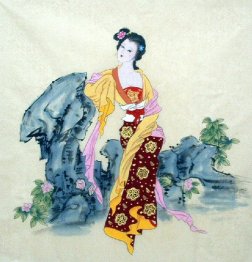 Beautiful Lady-Chinese Painting