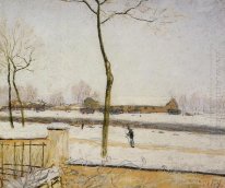 snow scene moret station 1888