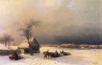 Moskou In de Winter Van De Sparrow Hills 1872