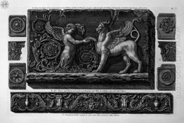 Two Ornamental Marble Friezes And Six Fragments Aldobrandini And