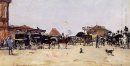 La Place De La Gare Een Deauville 1879