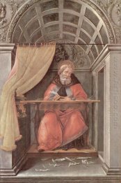 St Augustine In His Cell 1490