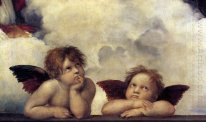 Putti Detalhe da Madona Sistina 1513