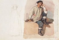 Khakasy With His Feet Bound With Chains 1873