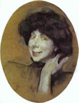 Porträt von Anna Benois 1908