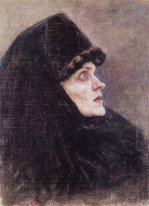 Head Of Boyarynya Morozova Study 1886 1