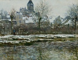 The Church At Vetheuil Under Snow 1879