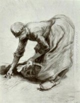 Peasant Woman Stooping 1885