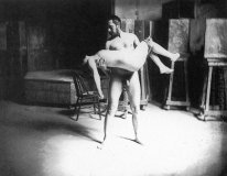 Thomas Eakins die een vrouw