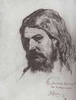 Portrait Of M V Vasnetsov 1870