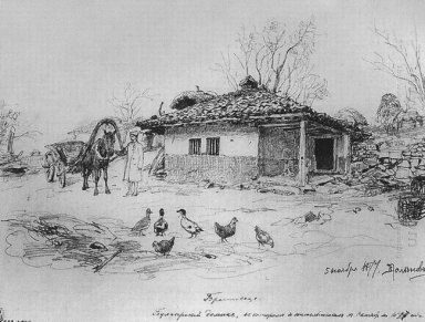 Sketches Of The Russian Turkish War bulgarischen Haus 1877