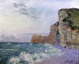 Cliffs in Normandy Evening